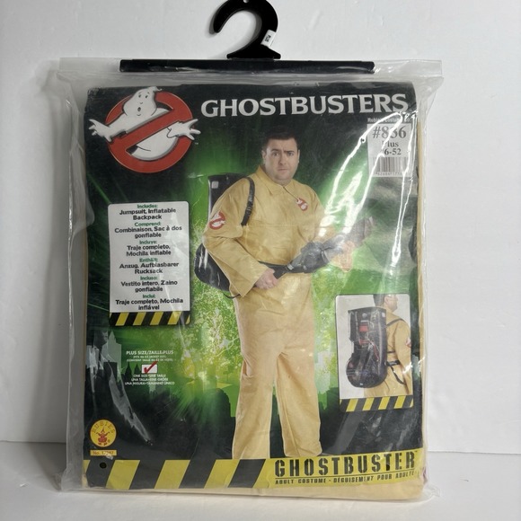 Rubie's Other - Ghostbusters‎ Licensed Adult Plus 46-52 Jumpsuit Backpack Halloween Costume NEW